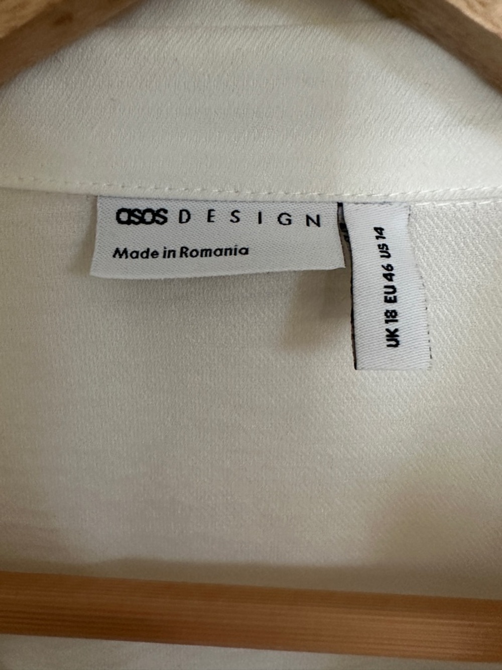 ASOS White Ruffle Sleeve Button Down - Picture 9 of 9
